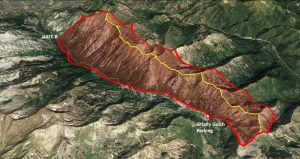 The backcountry on the north side of Little Cottonwood Canyon in Utah remains closed through 8 a.m. tomorrow. (image: UDOT)