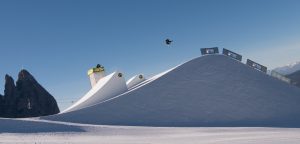 Belgium's Sebbe de Buck competes in the slopestyle World Cup finals today in Seiser Alm, Italy. (photo: Mateusz Kielpinski/FIS)