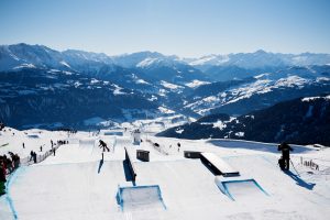 This year's Laax Open slopestyle course. (photo: Miha Matavz/FIS)