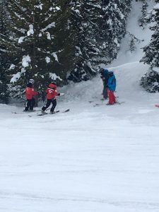 Breckenridge ski patrollers and friends of Sean Haberthier gather Sunday at the scene of last week's fatal accident. (photo: Facebook/Born Again Betty)