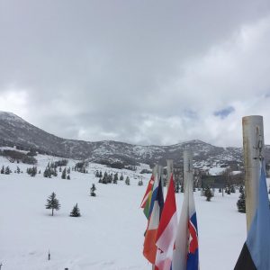 The flags are going up at Soldier Hollow in preparation for the upcoming World Junior/U23 Championships. (photo: Soldier Hollow)