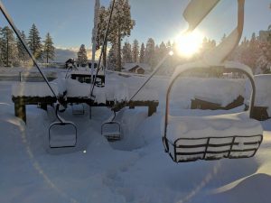 Homewood staffers had plenty to dig out, too. (photo: Homewood Mountain Resort)