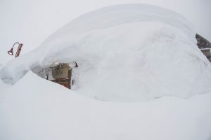 It's tough to stage a competition when it snows like this. (photo: Mammoth Mountain Ski Area)