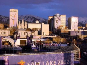 Downtown Salt Lake City during the 2002 Winter Olympics. (file photo: debaird)