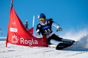 World Cup PGS leader Alena Zavarzina of Russia. (file photo: Miha Matavz/FIS)