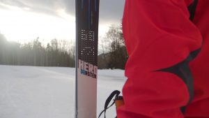 The Rossignol Hero Master ski embedded with the PIQ Robot display. (photo: PIQ Sport Intelligence)