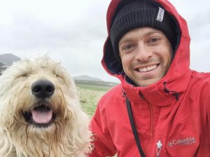 Brad Wilson and his dog, Butte. (photo: USSA) 