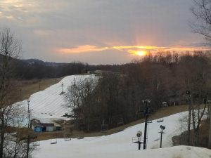 Paoli Peaks four days ago, before this week's temperatures in the 70s. (photo: Paoli Peaks)