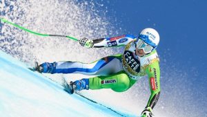 Slovenia's Ilka Stuhec wins Saturday's Crans-Montana super G. (photo: FIS/Agence Zoom)