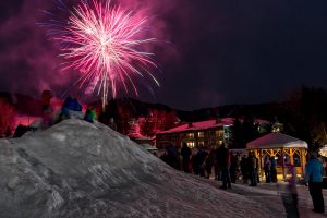 Fireworks at Smugglers' Notch. (file photo: Ski Vermont)