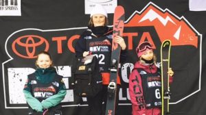 Caroline Claire won both Revolution Tour slopestyle events at Seven Springs, and the overall Rev Tour title. (photo: USSA)