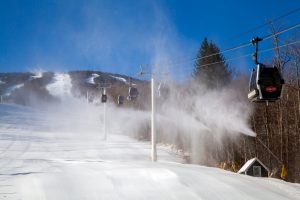 They've been making snow in March at Stratton Mountain Resort in Vermont. (photo: Tom Vayianos)