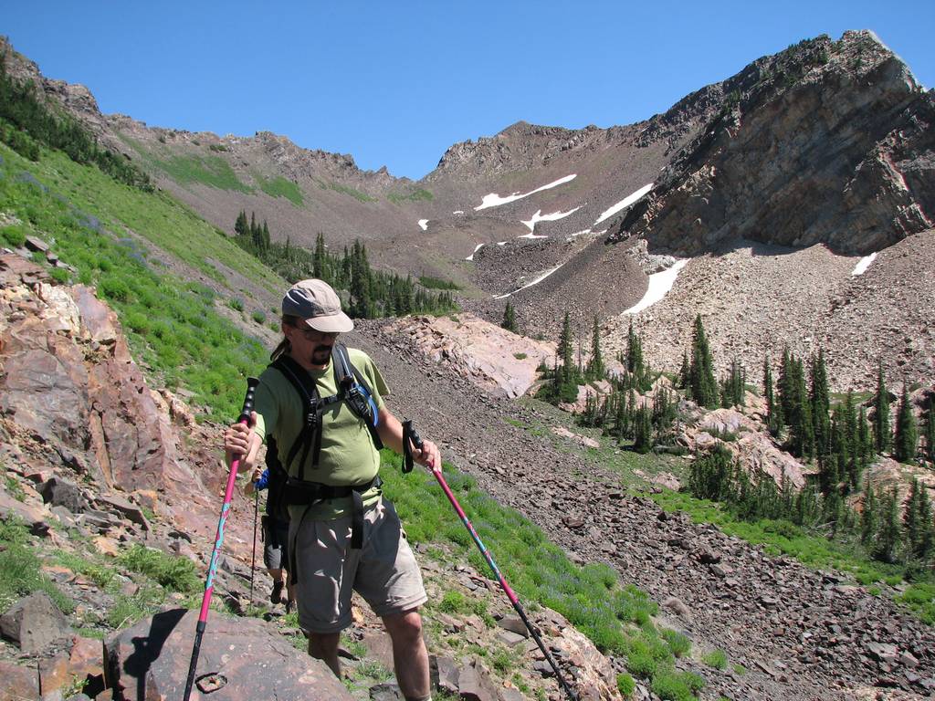 28 Jon hiking out Mill B South.JPG