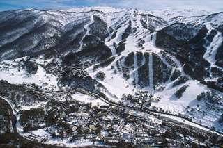 An aerial view of Thredbo. (photo: Kosciusko Thredbo Pty Ltd)