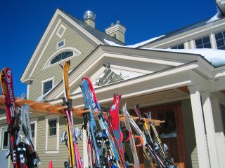 Bear Creek's warm and inviting base lodge.