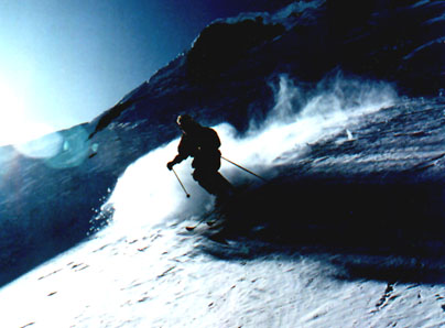 The author enjoys powder