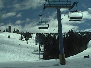 The Blue Bird High-Speed Quad provides quick access to the summit. (Photo: Jay Silveira/J&E Productions)