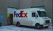 This FedEx employee apparently didn't get his company's snow guarantee directive