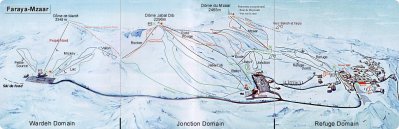 Faraya-Mzaar trail map (click to open a full-size version in a new window)