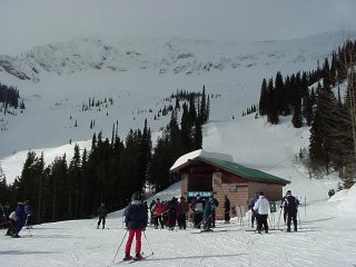 At the base of the Bear T-bar (photo Marc Guido)