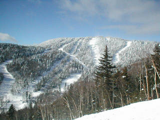 The summit area surrounding Gore Mountain's Straightbrook Quad.