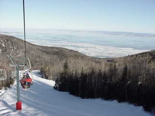 By relocating the loading terminal of the existing double chairlift on Grande-Pointe further down the mountain, the runs in that third mountain sector were increased by 131 vertical feet. (photo: Marc Guido)