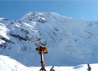 Some of the steeper terrain at Les Arcs is located directly above Arc 2000