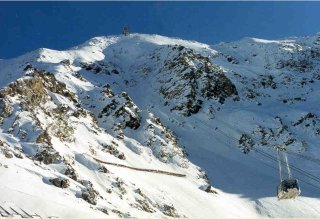 The Aiguille Rouge cable car