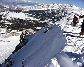 Mammoth's ridgeline includes some serious steeps