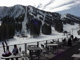 The sundeck on the Main Lodge