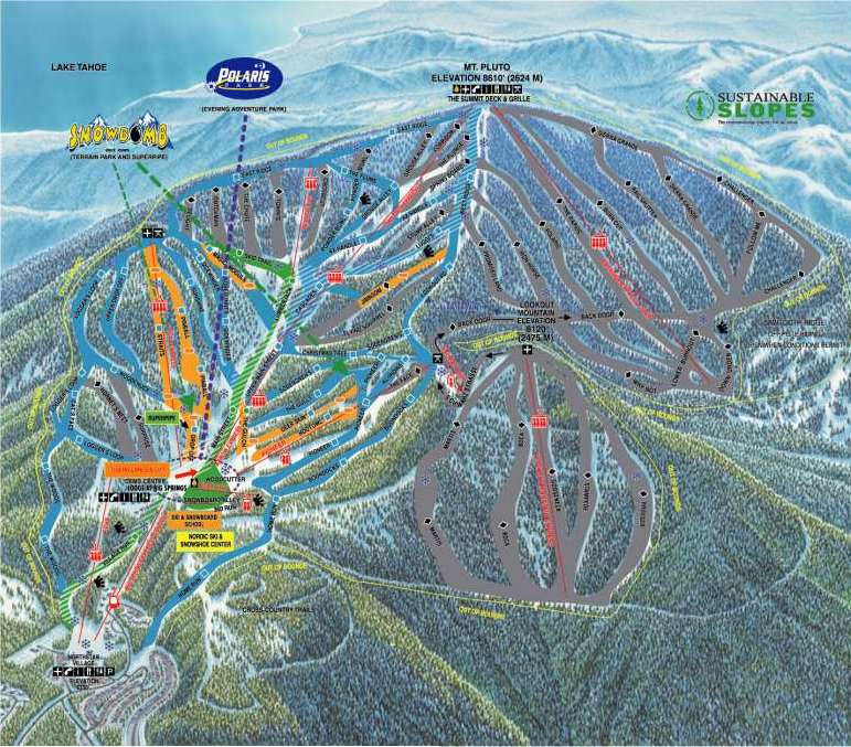 northstar ski resort map