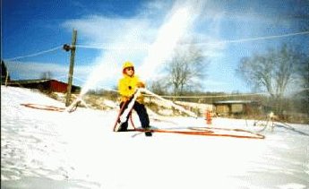 Making snow at Polar Peak