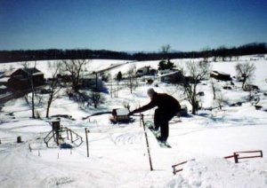 Catching air at Polar Peak