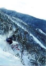 Contributing Writer Matt Duffy enjoys off-piste at Smuggs (photo Jeremy Malczyk)