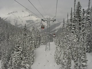 Sunshine Village's access gondola (photo Marc Guido)