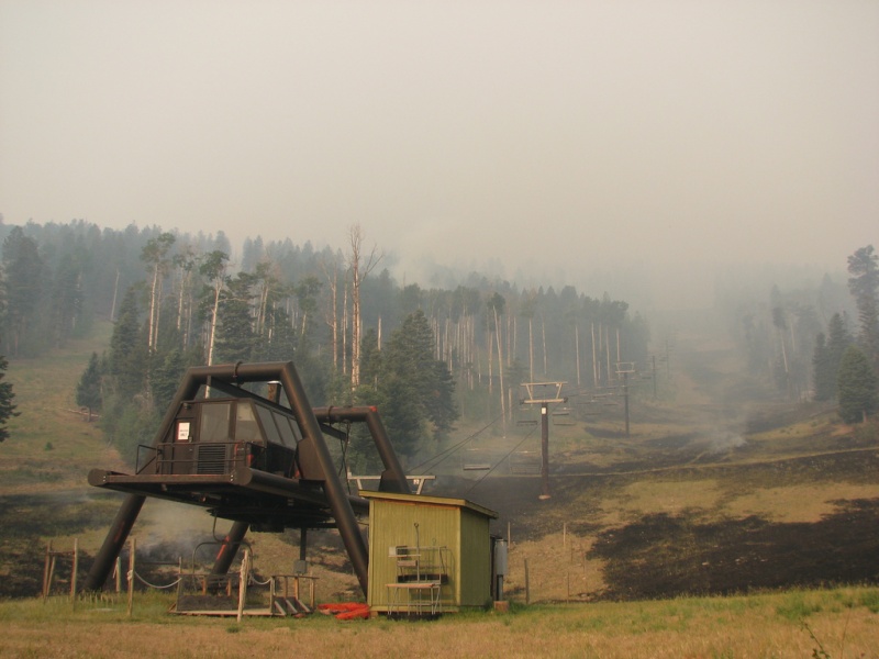 Firefighters Continue to Battle Las Conchas Fire from Pajarito Mountain Ski Area