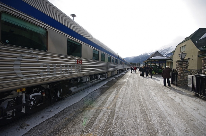 The Via Rail station in Jasper. (photo: FTO/Kevin Gawenus)