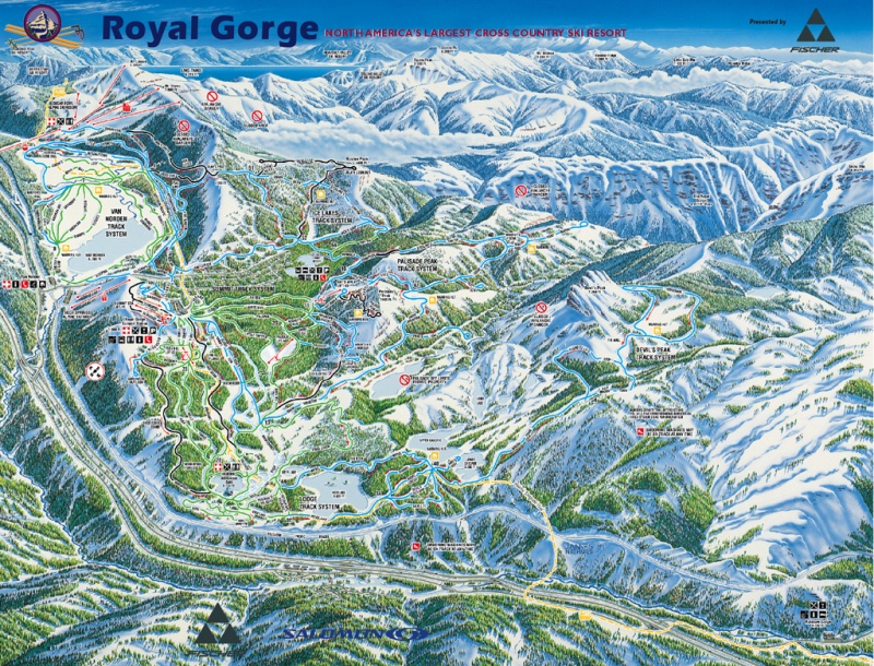 Royal Gorge trail map