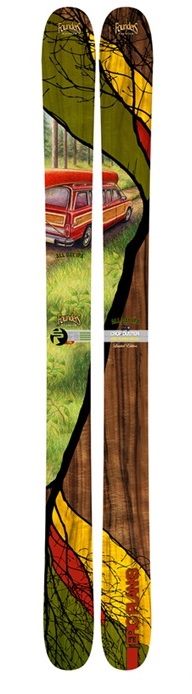 The 2012 Crop Duster ski from Epic Planks featuring graphics from Founders Brewing. (photo: Founders Brewing)