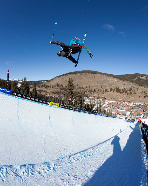 Wing Tai Barrymore, of Hailey, Idaho, in the pipe at the Copper Mountain stop of the Grand Prix on Friday. (photo: Tom Zikas)