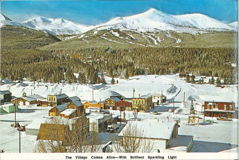 The town of Breckenridge and the mountain in 1961. (image: Breckenridge Ski Resort)
