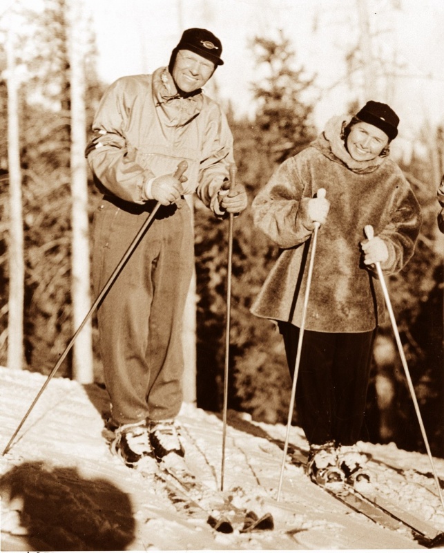 Max and Edna Dercum (photo courtesy: Arapahoe Basin)