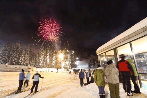 The 2010 New Year’s Eve fireworks at Mt. Hood Meadows. (photo: Randy Boverman)