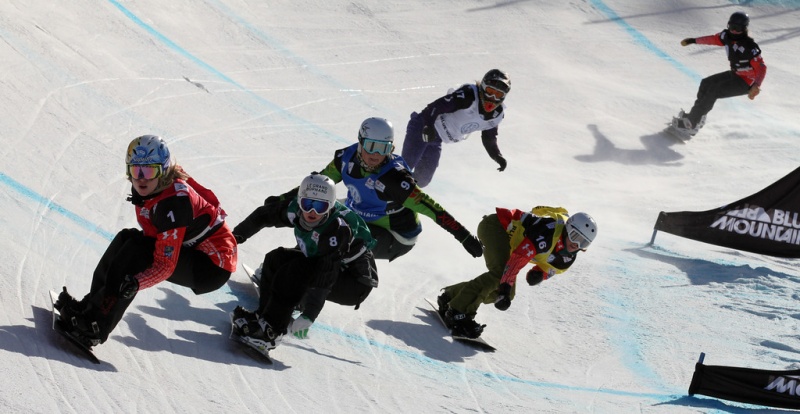 Maltais and Vaultier Win Snowboard Cross at Blue Mountain