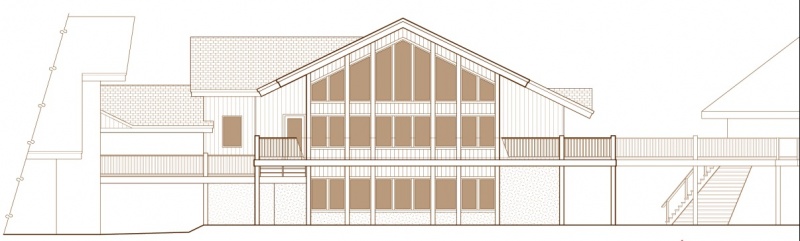 A rendering of the new PEAK Lodge to be built at Pico Mountain by Vermont Adaptive Ski & Sports. (image: VASS)