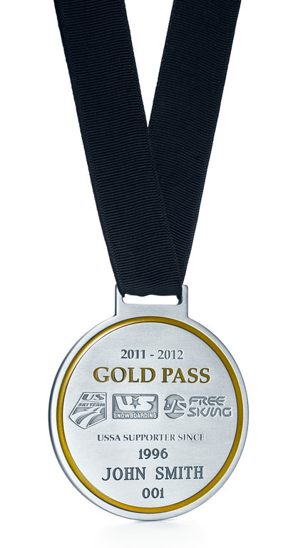 The 2011-12 edition of the USSA Gold Pass, designed and produced by Tiffany & Co. (photo: USSA)