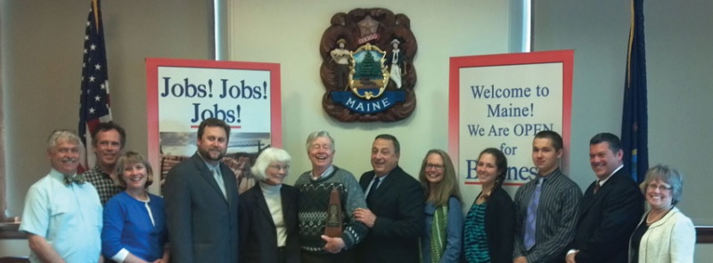 Saddleback receives the Maine Governor's Award for Business Excellence today in Augusta. (photo: Saddleback)