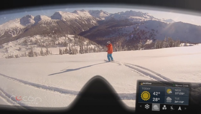 Recon's new HUD in use at Whistler Blackcomb
