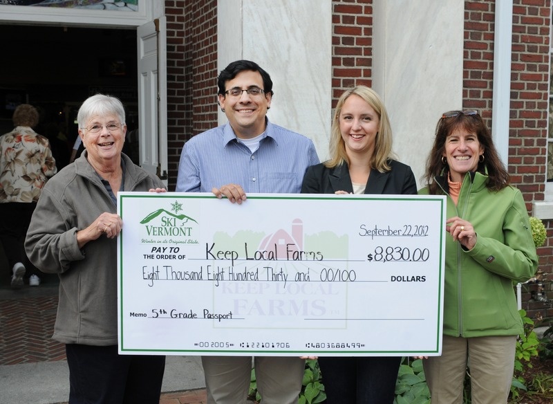 Ski Vermont’s Fifth Grade Passport Program Raises $8,830 for Dairy Farms