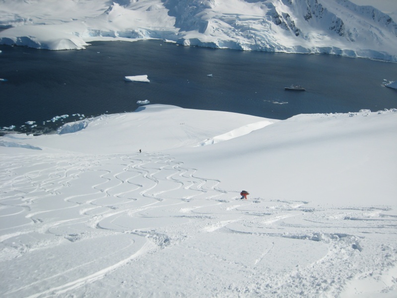 Skiing at Chiriguano Bay, Brabant Island, Antarctica (photo: FTO/Tony Crocker)